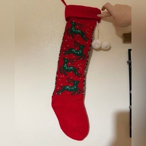 Vintage knit stocking